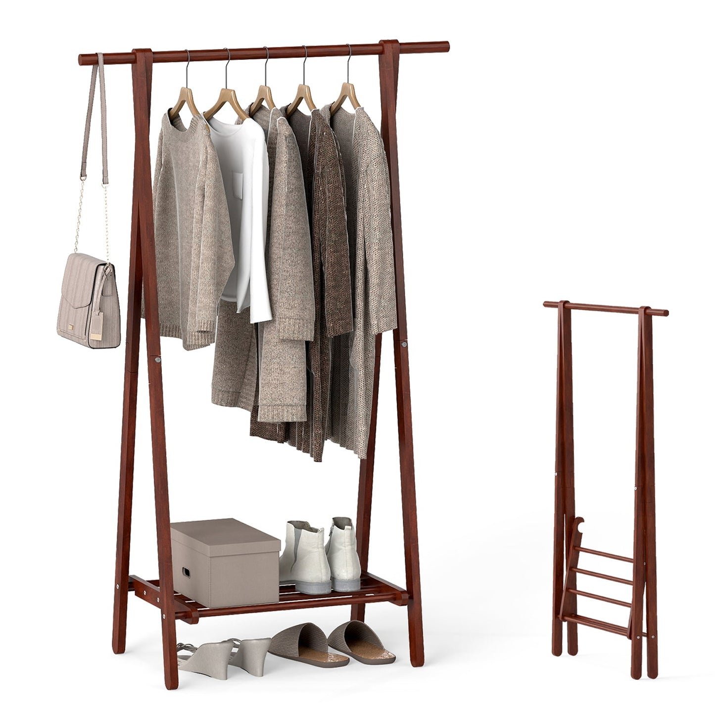 The A-Frame Garment Rack — Walnut