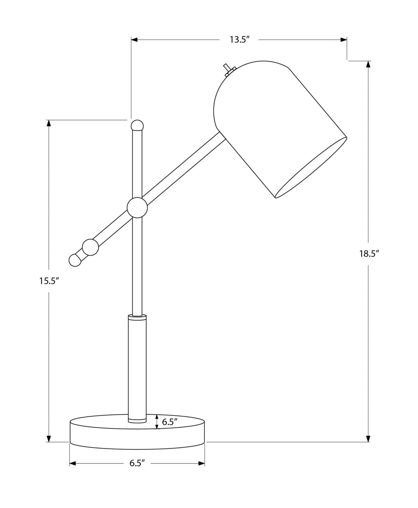 Brass Arc Desk Lamp