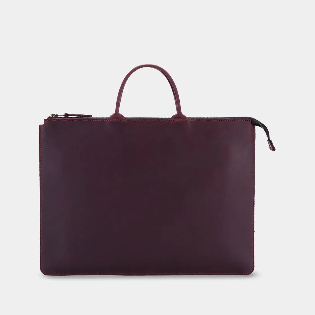 The Maryland Laptop Bag — Burgundy