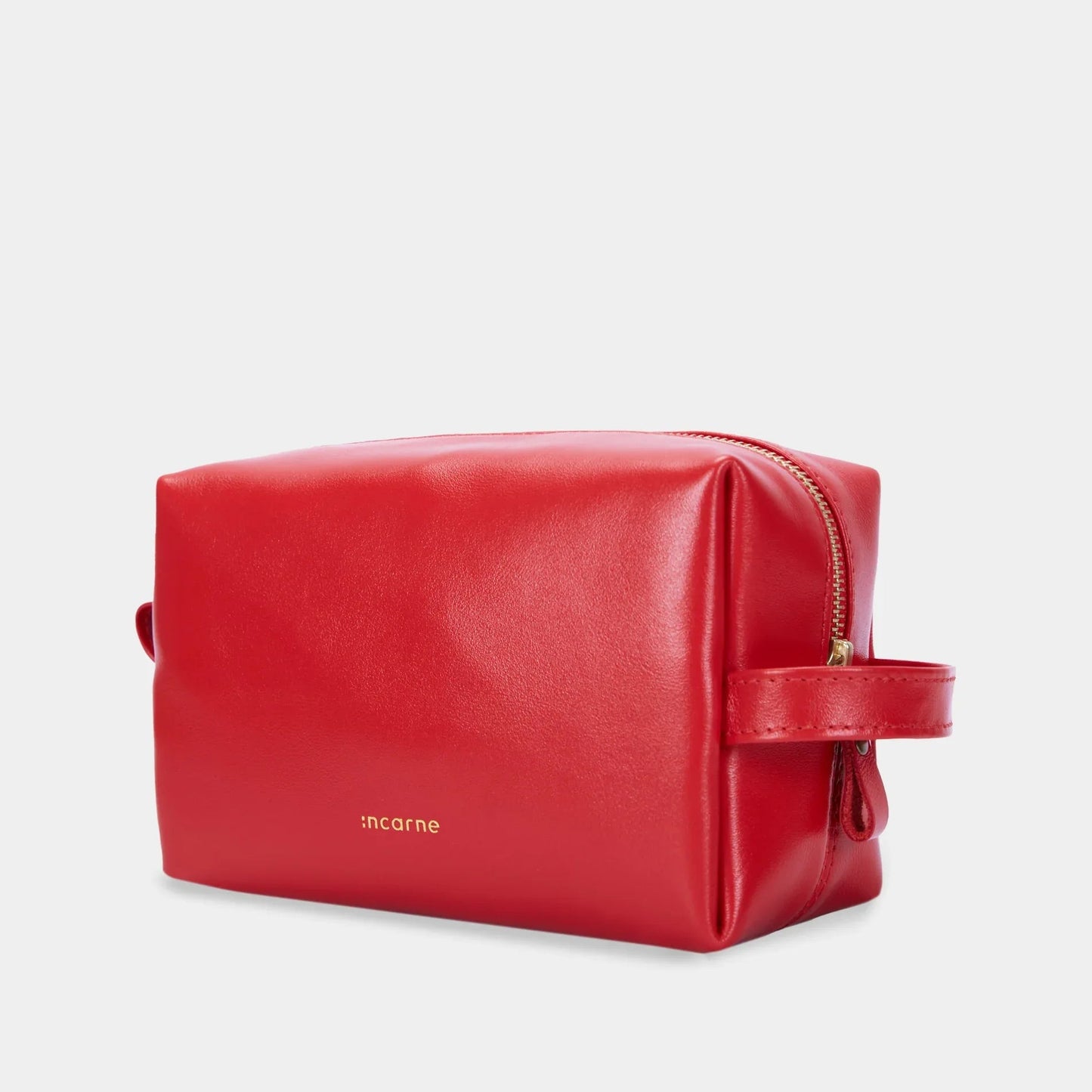 Mirage Leather Toiletry Set — Red