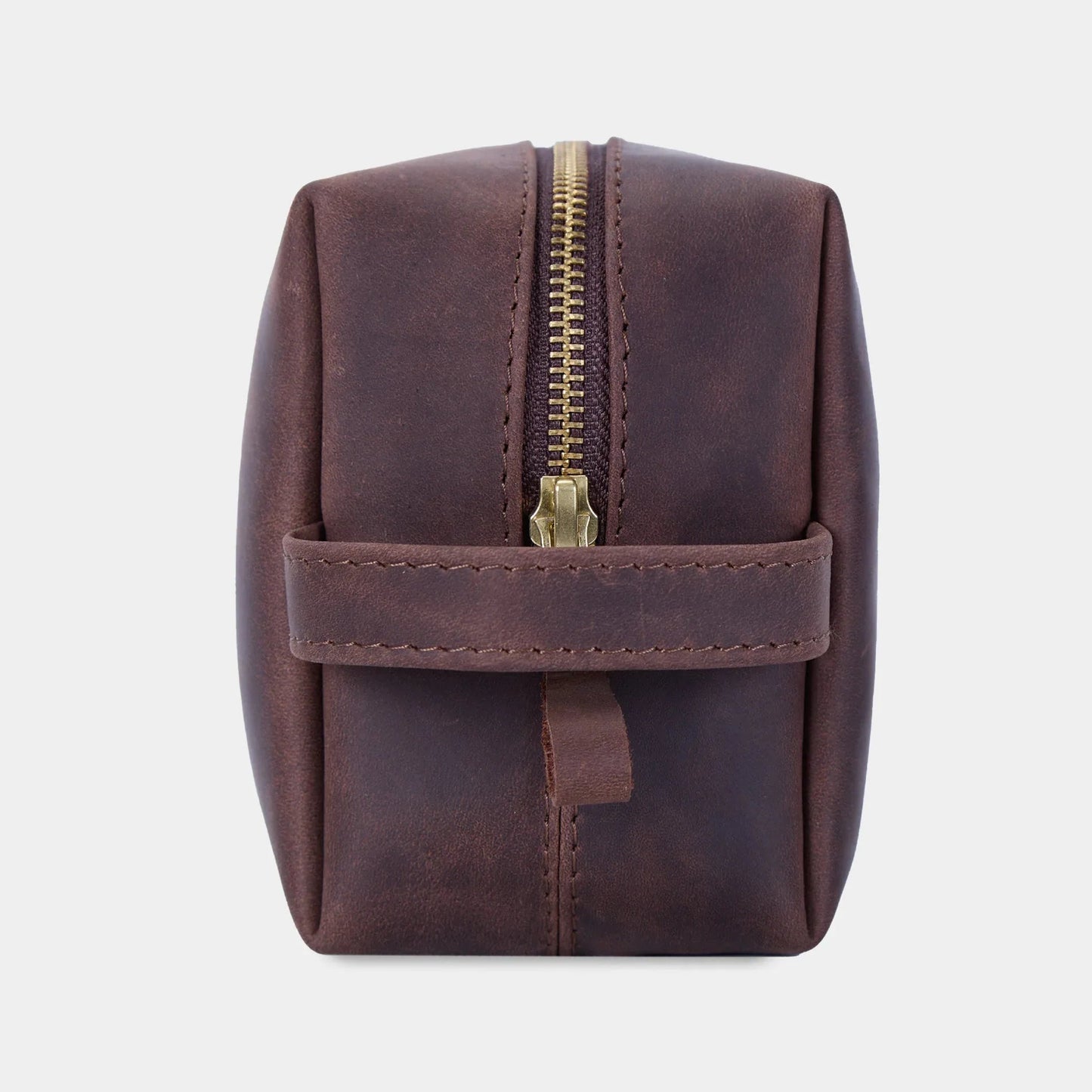 Mirage Leather Toiletry Set — Dark Brown