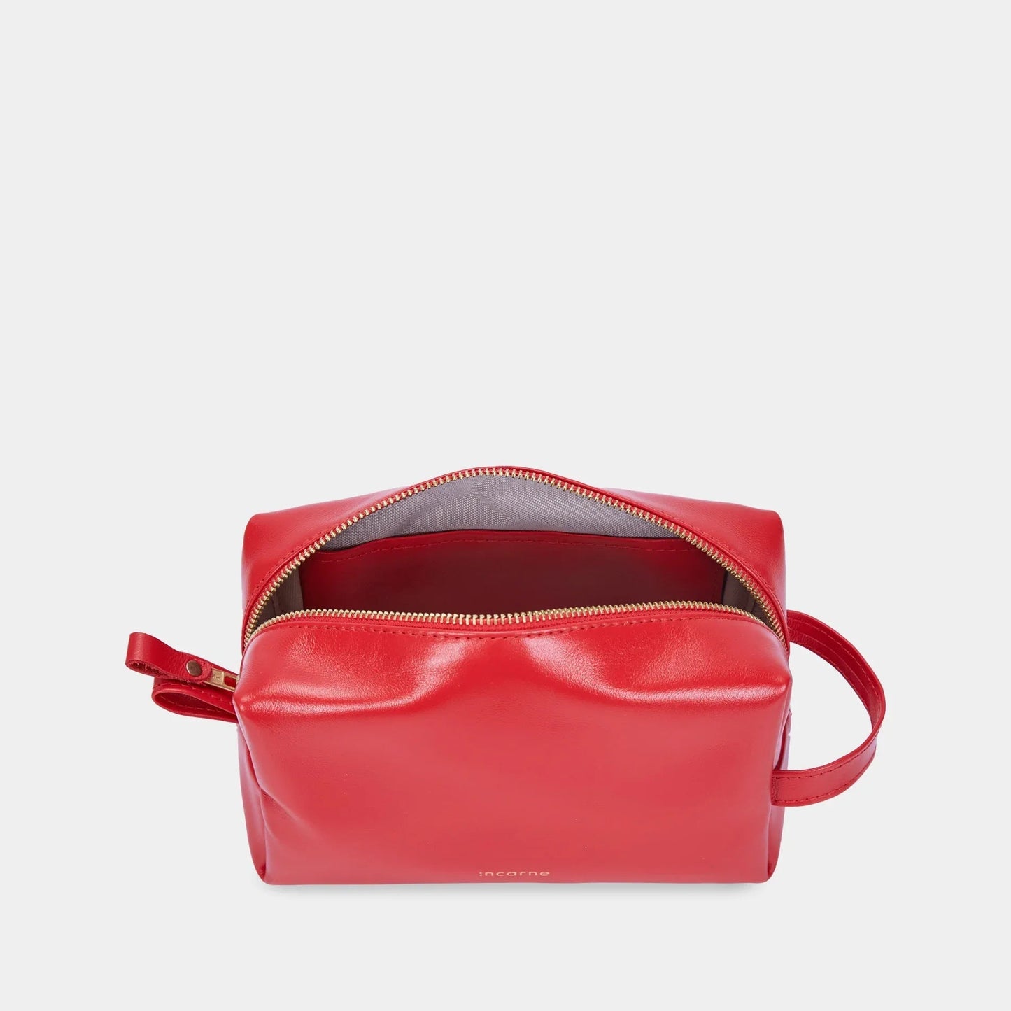Mirage Leather Toiletry Set — Red