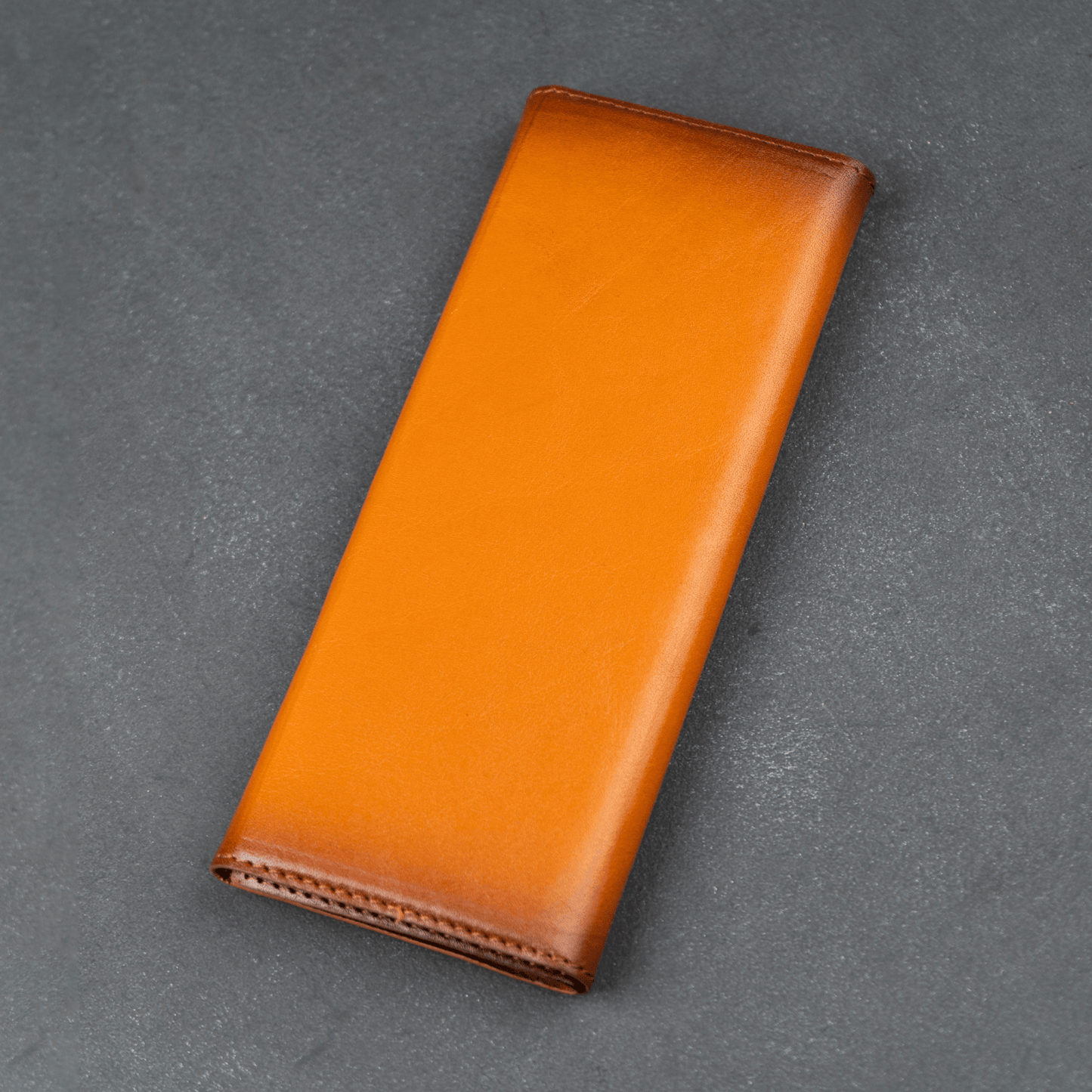 Luxury Leather Sunglasses Case — Camel