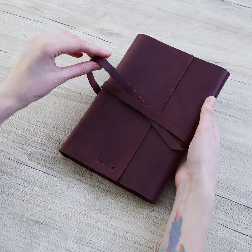 The Accent Notebook Cover — Vintage Burgundy