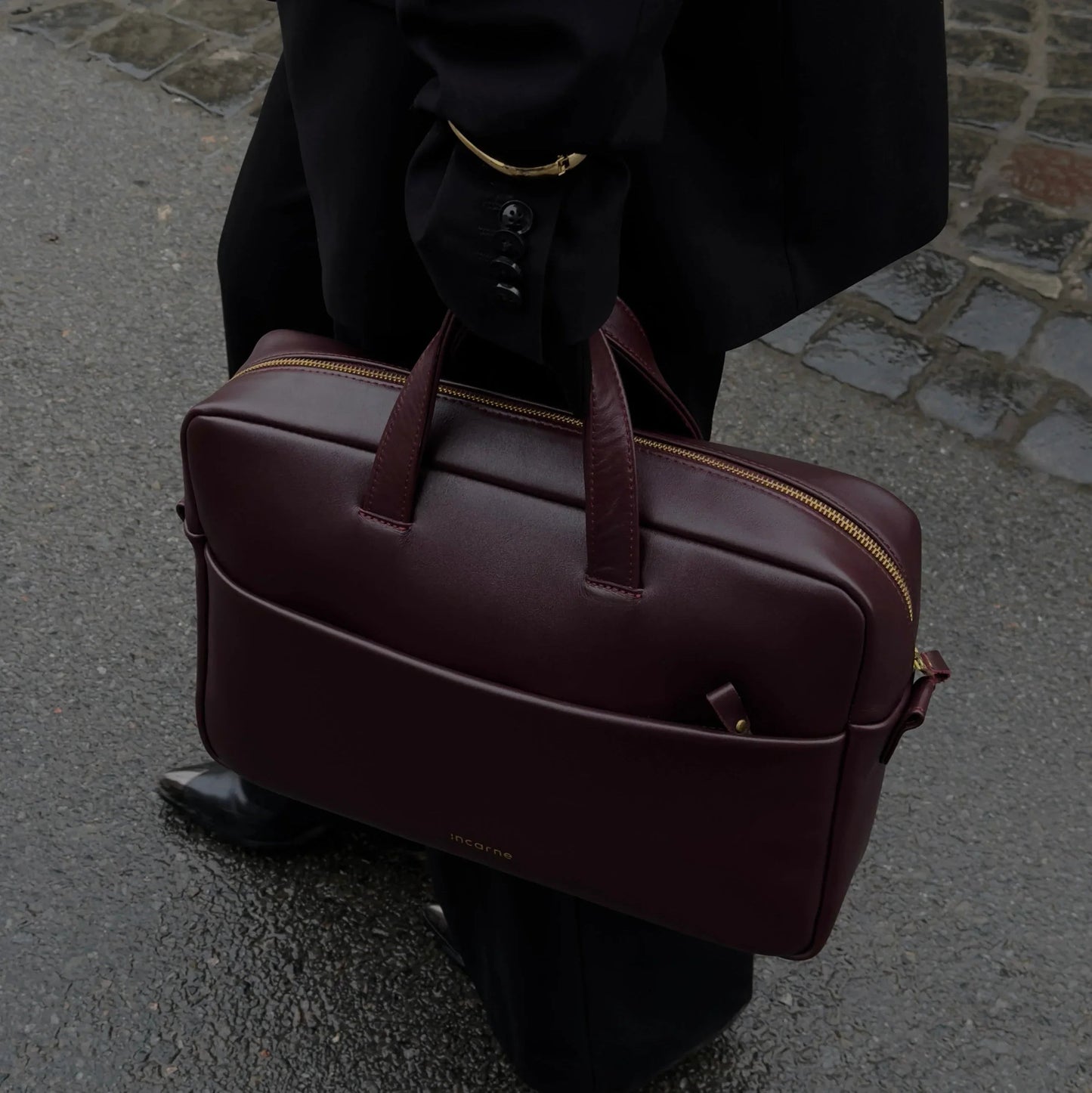 The Brief Bag — Burgundy