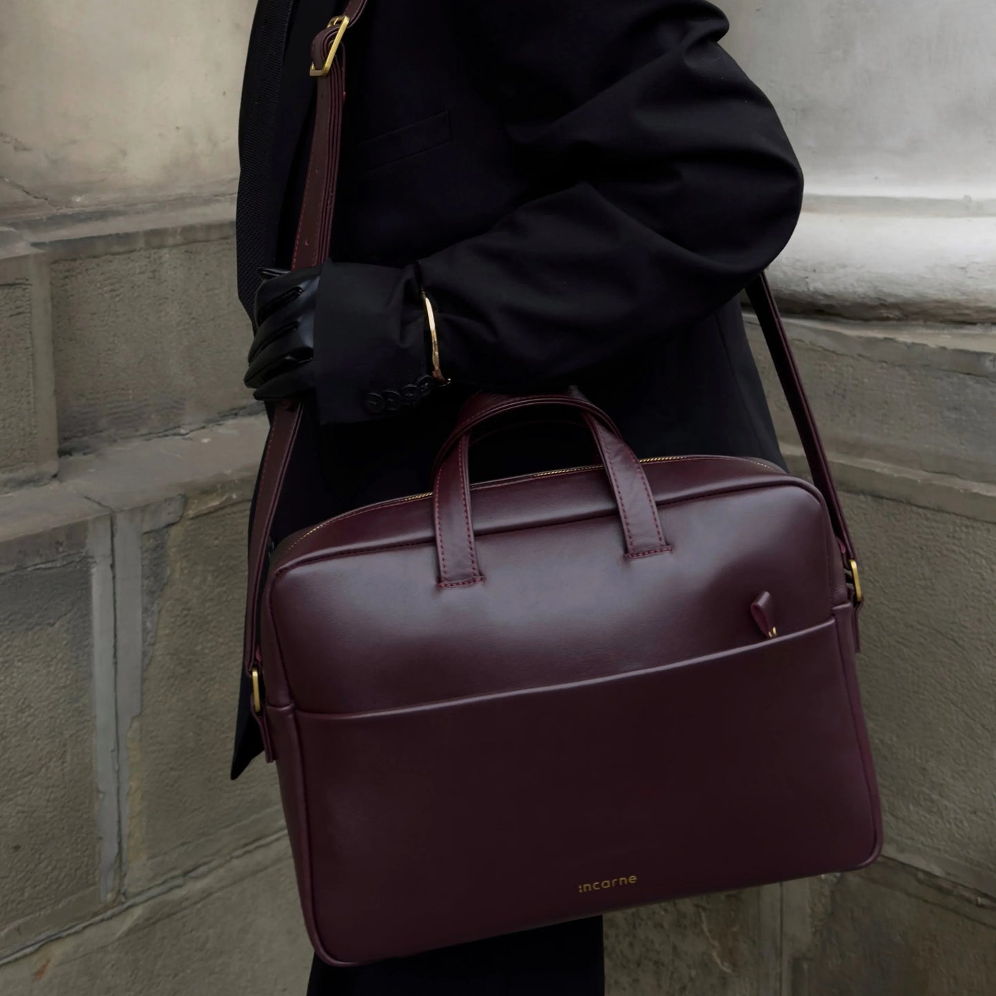 The Brief Bag — Burgundy