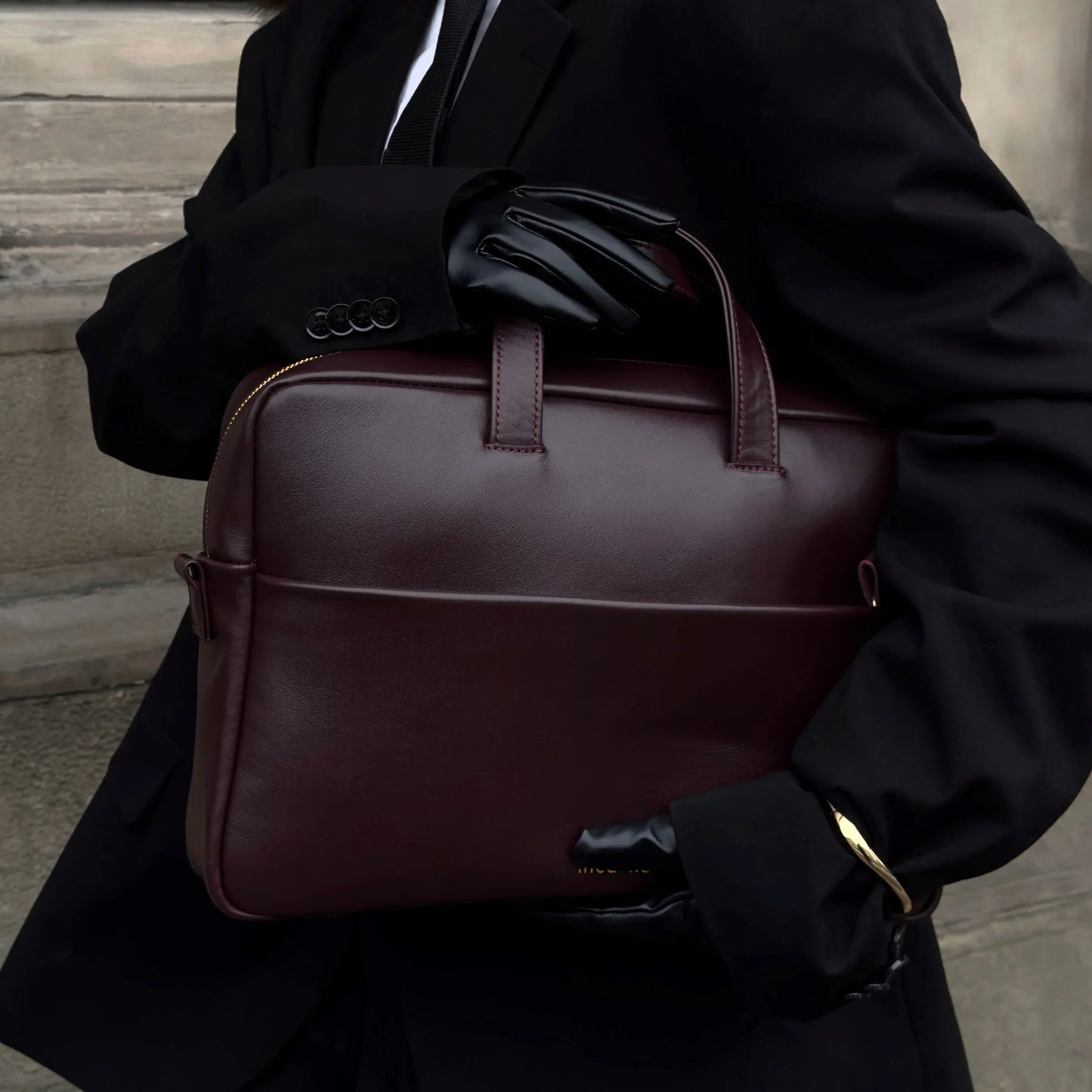 The Brief Bag — Burgundy