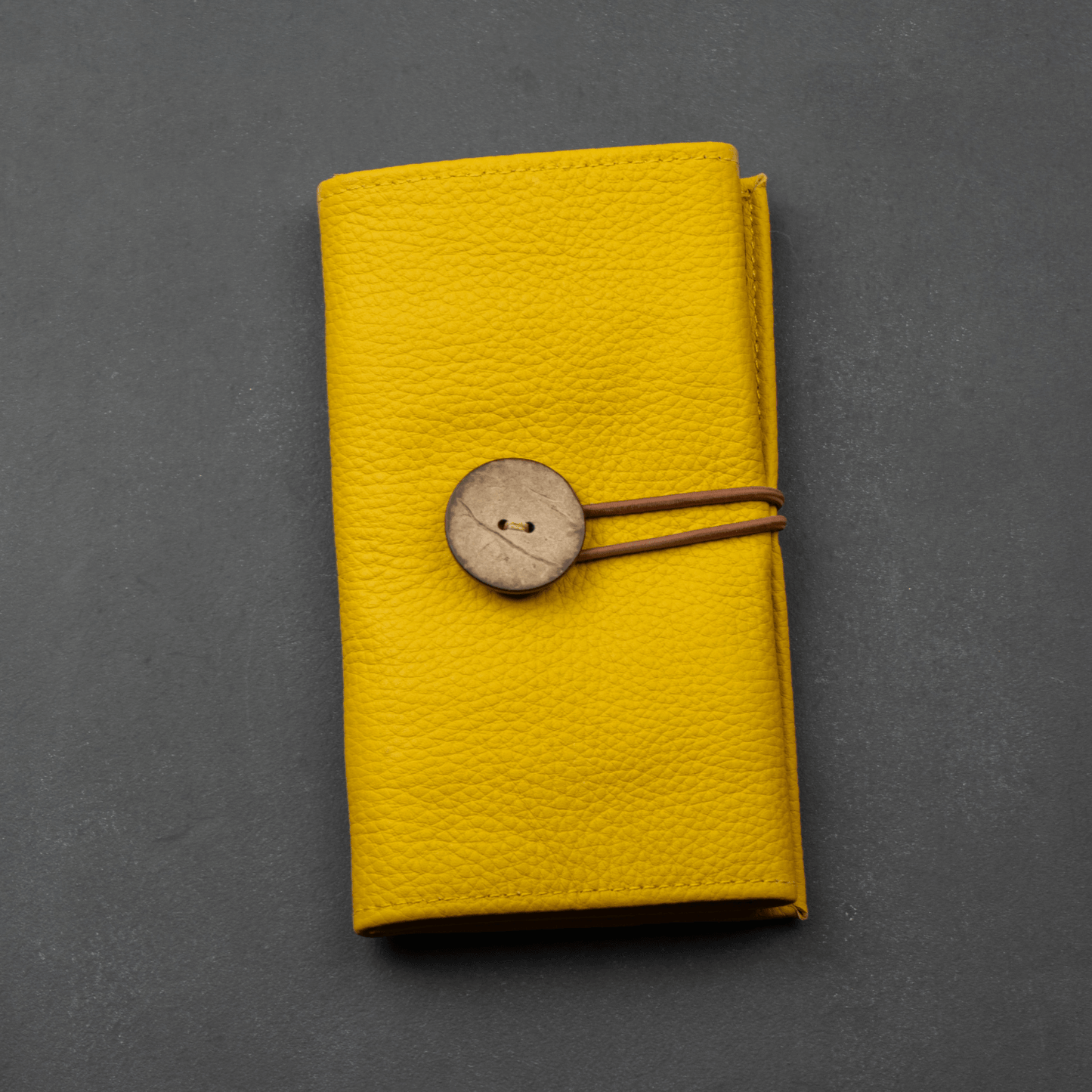 The Cable Roll — Mustard Leather