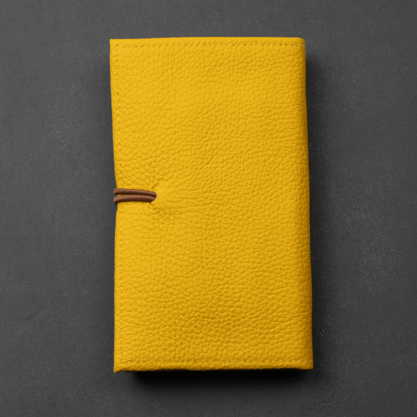 The Cable Roll — Mustard Leather
