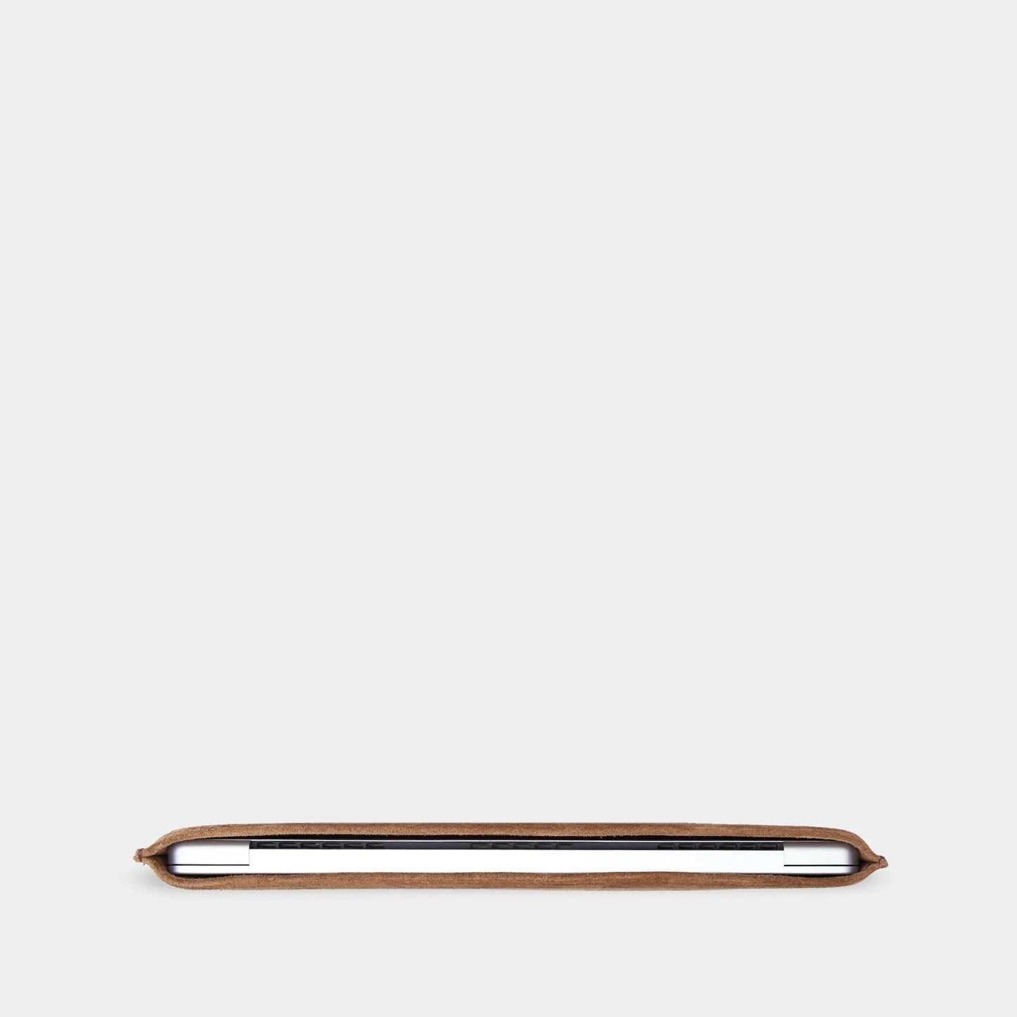 The Cline Laptop Sleeve — Camel Suede