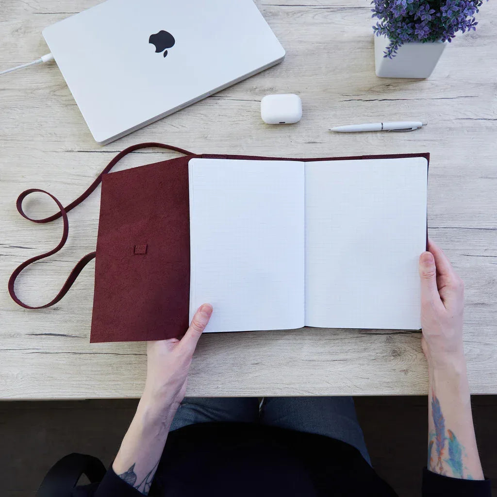The Accent Notebook Cover — Vintage Burgundy