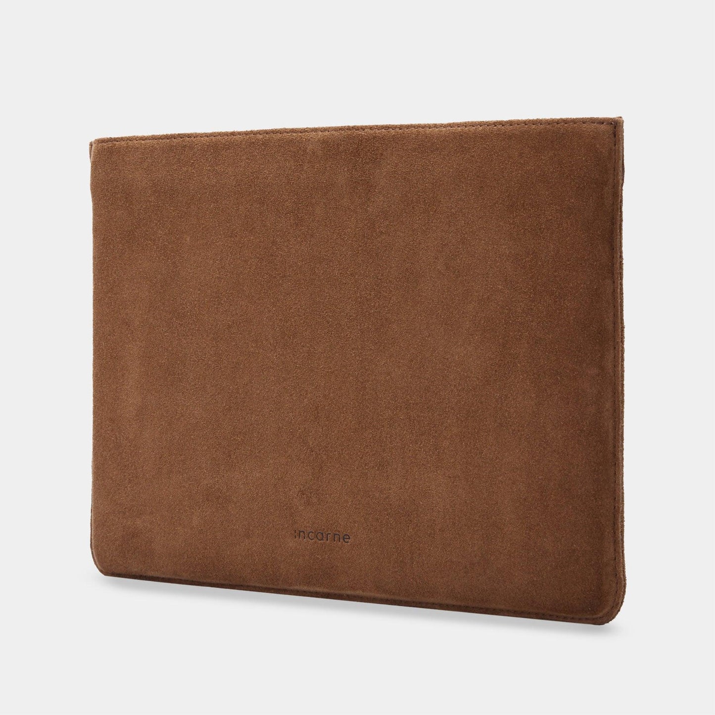 The Cline Laptop Sleeve — Camel Suede