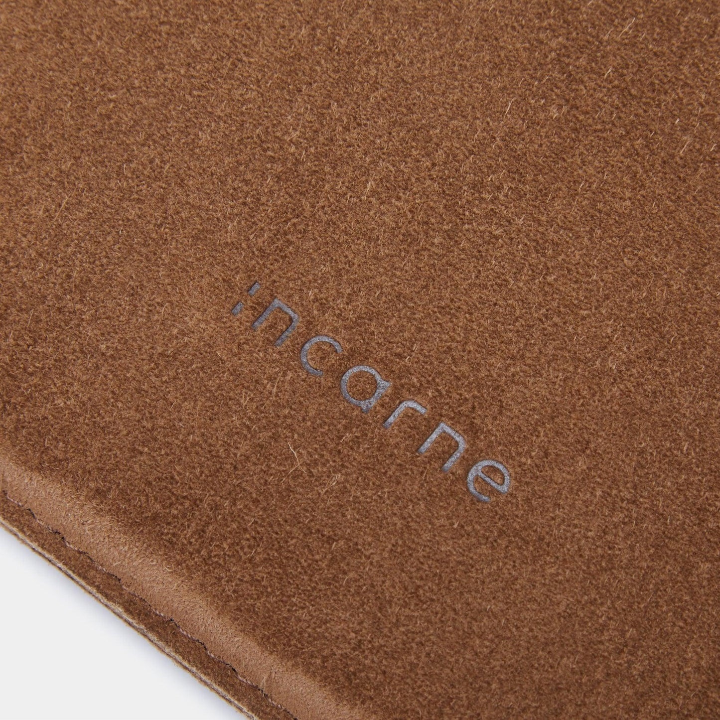 The Cline Laptop Sleeve — Camel Suede