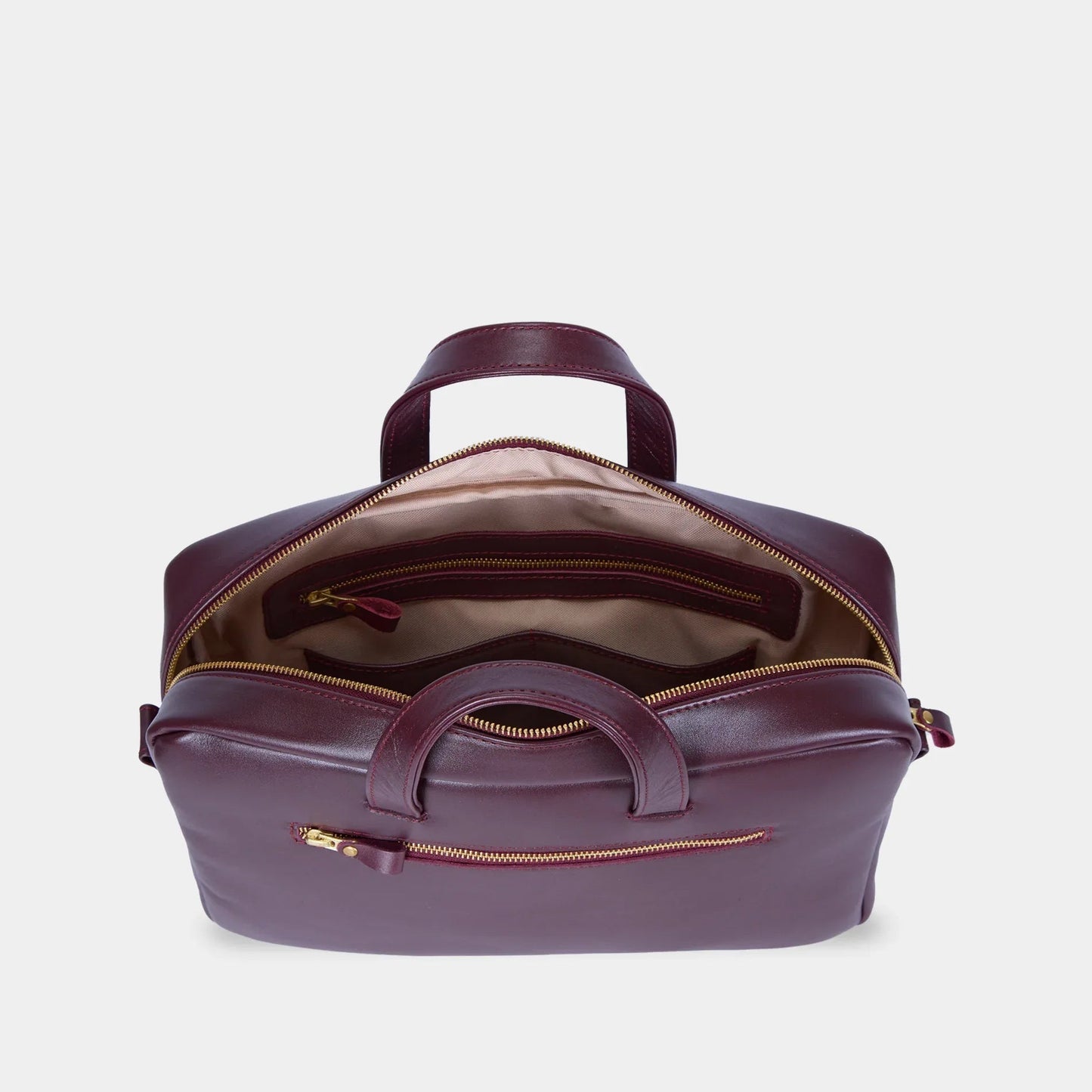 The Brief Bag — Burgundy