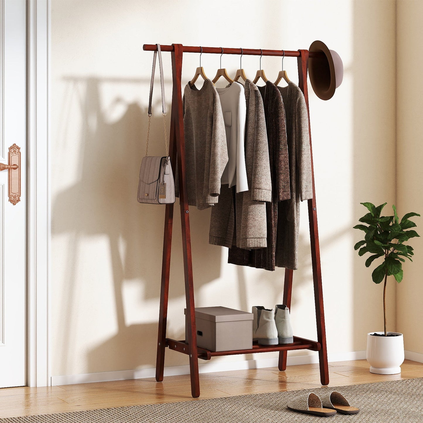 The A-Frame Garment Rack — Walnut
