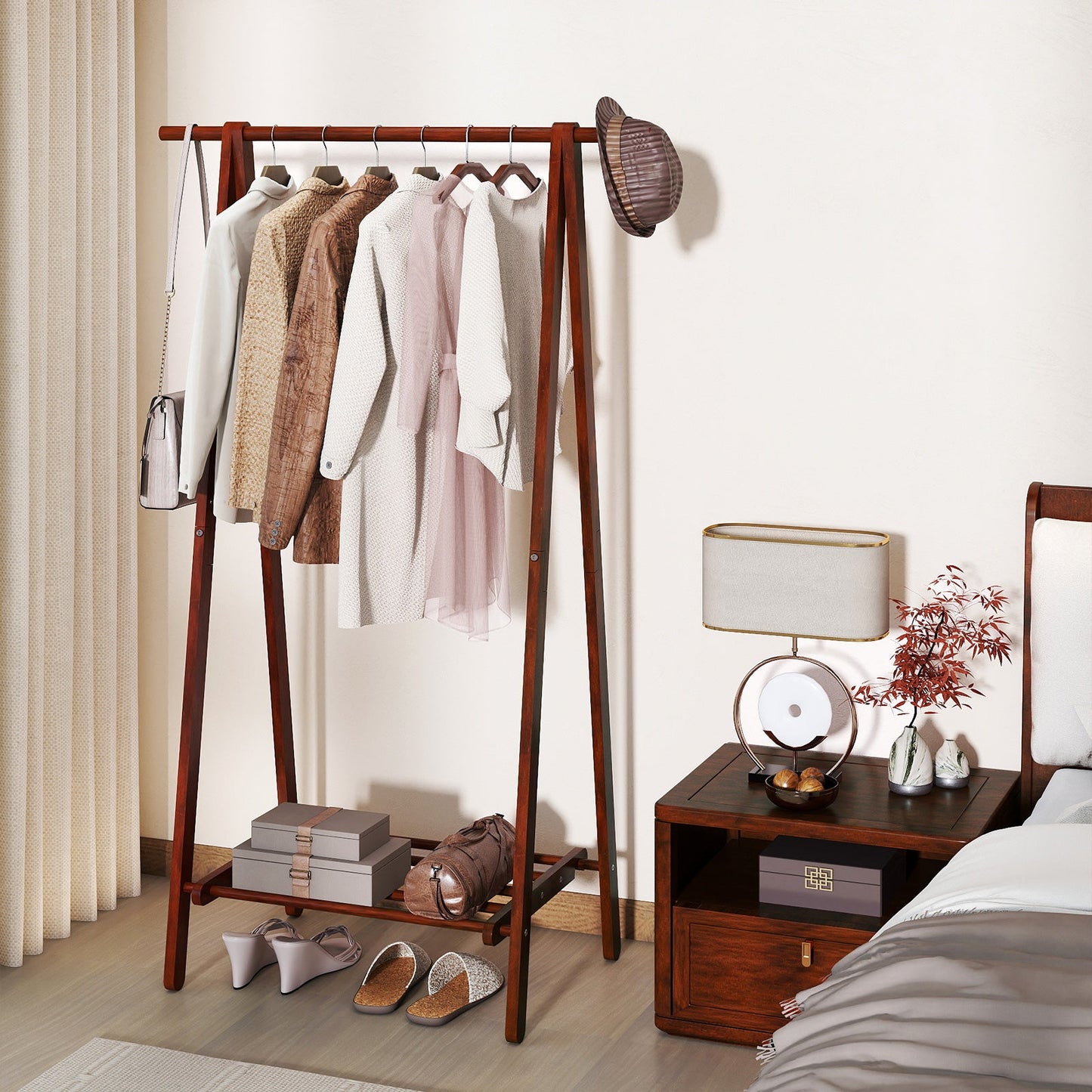 The A-Frame Garment Rack — Walnut