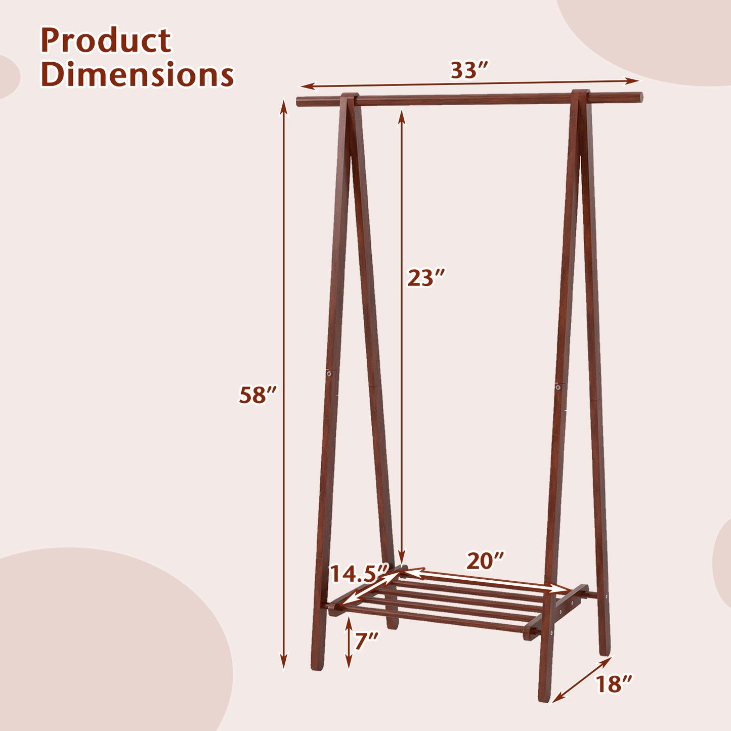 The A-Frame Garment Rack — Walnut