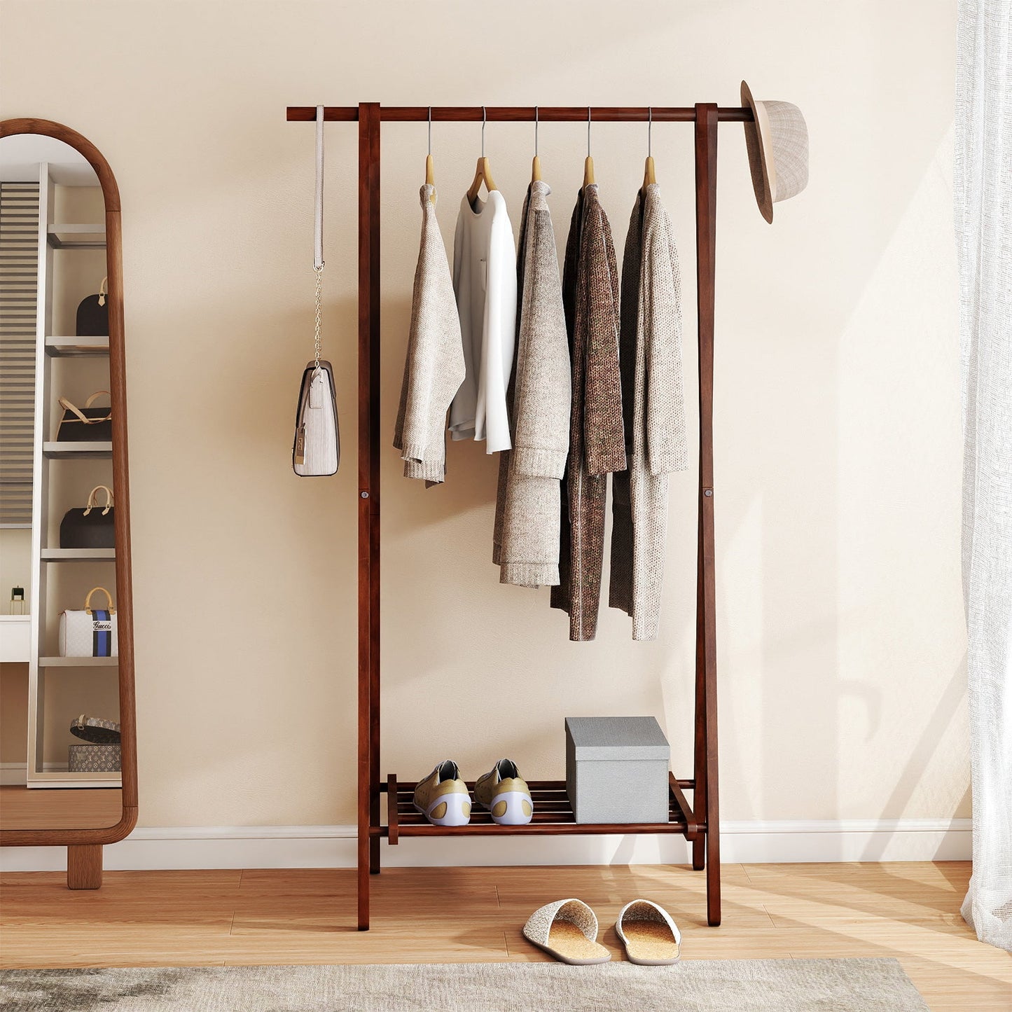 The A-Frame Garment Rack — Walnut