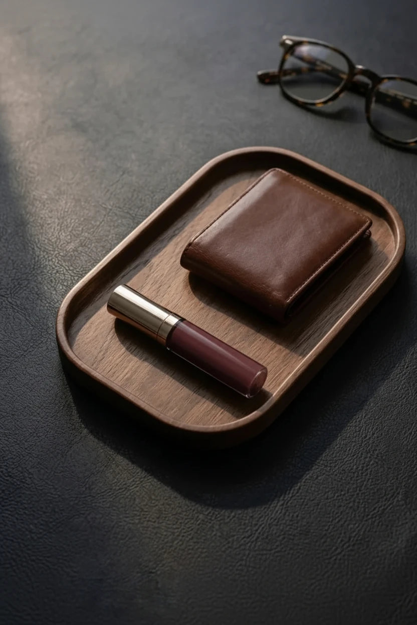 Auren & Co Walnut Desk Tray