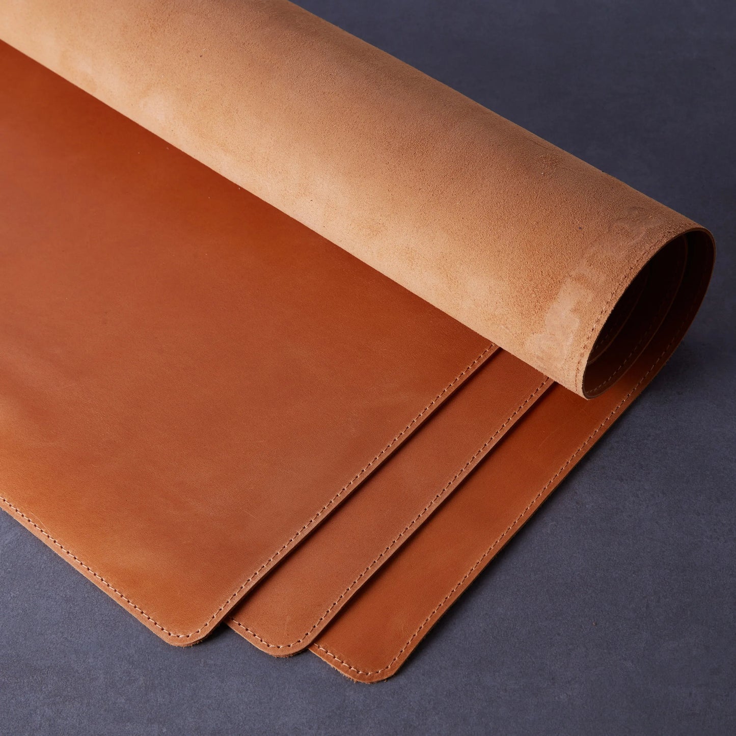 The ProDesk Leather Desk Pad — Cognac