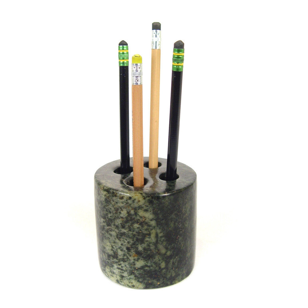 Stone Pencil Holder, front view