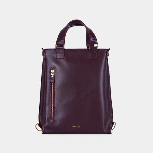 The Optimus Convertible Bag — Burgundy