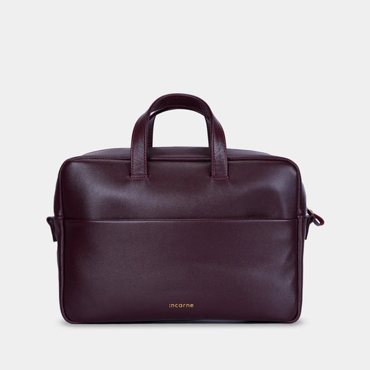 The Brief Bag — Burgundy