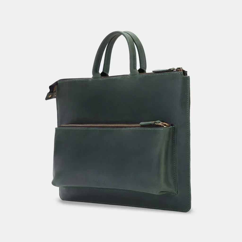 The Maryland Laptop Bag — Forest Green