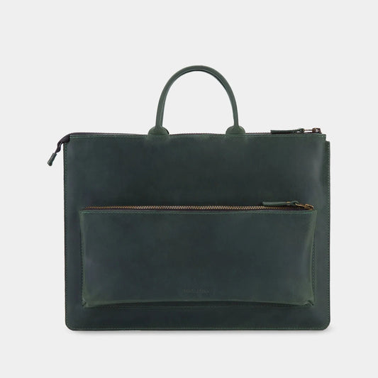 The Maryland Laptop Bag — Forest Green