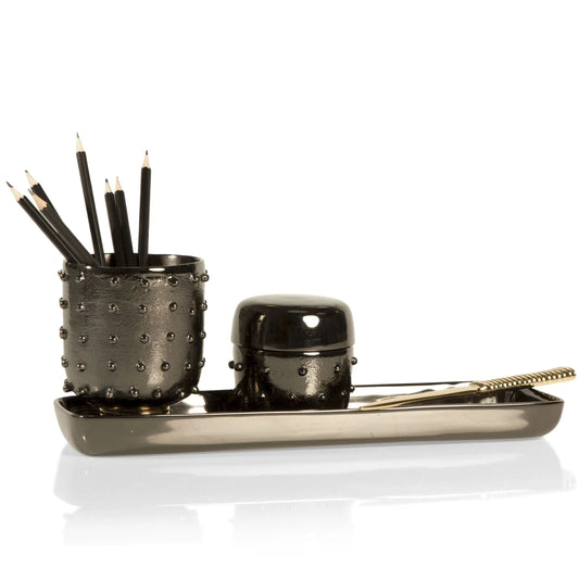 Djembe Desk Collection — Dark Bronze