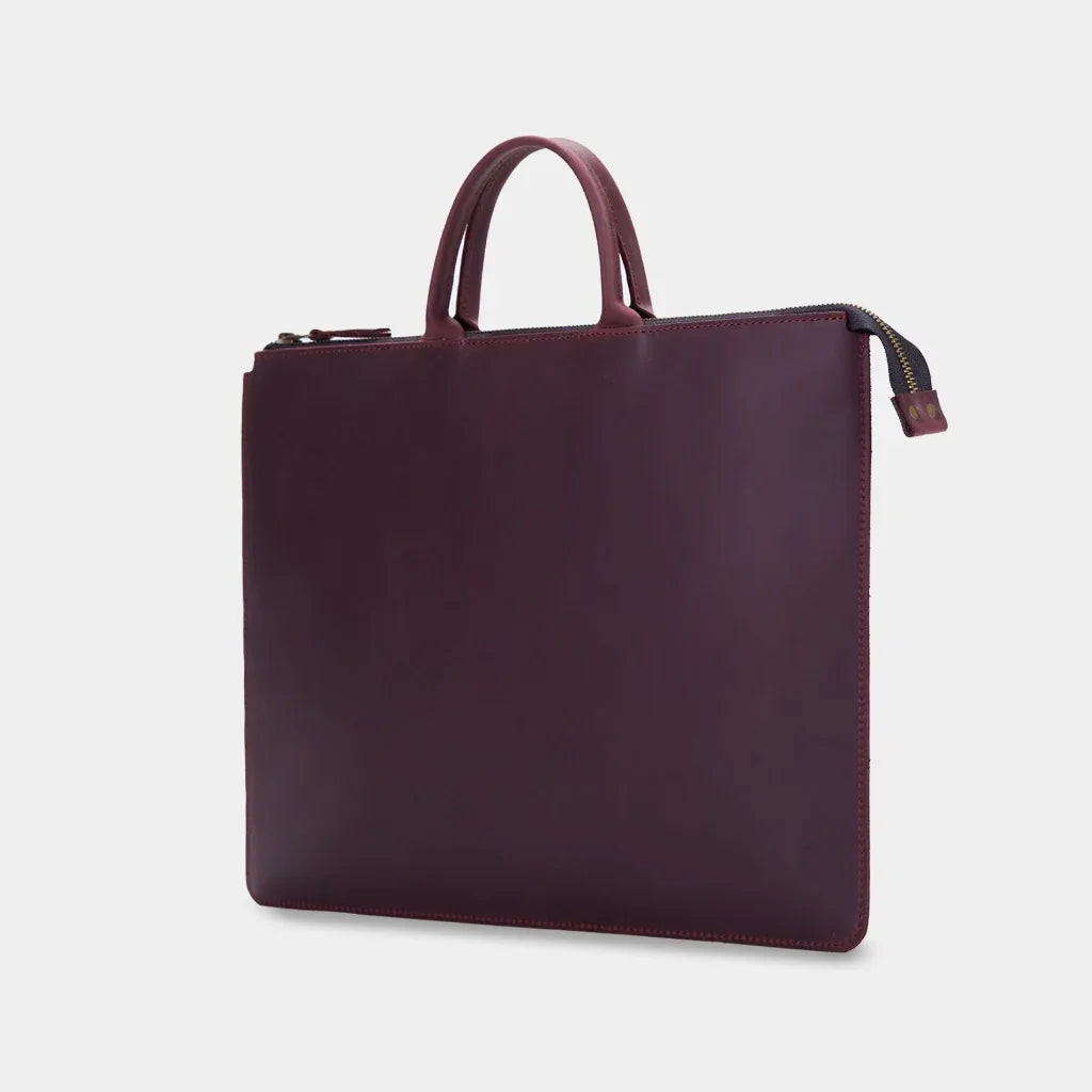 The Maryland Laptop Bag — Burgundy